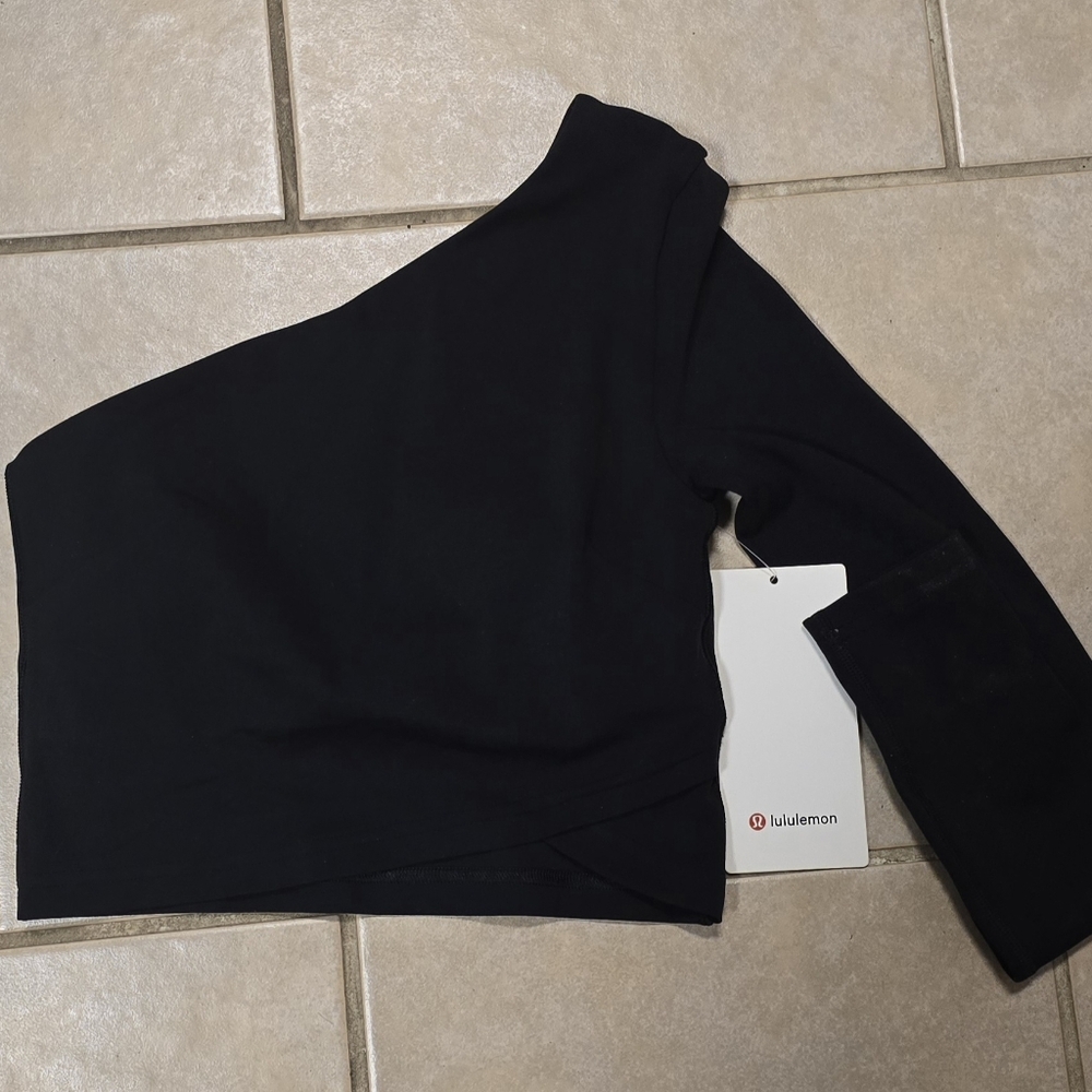 Lululemon Athletica Black Asymmetrical Top